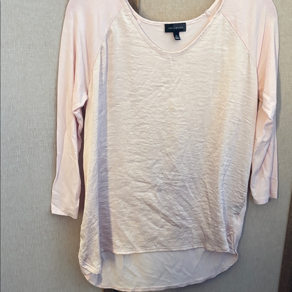 The limited Light Pink Long Sleeve Tee xs